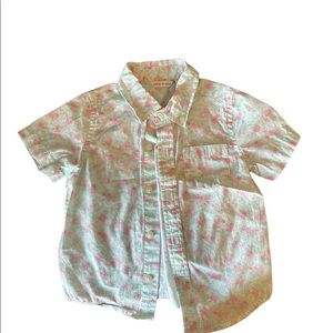 Floral tropical button down shirt Janie and Jack